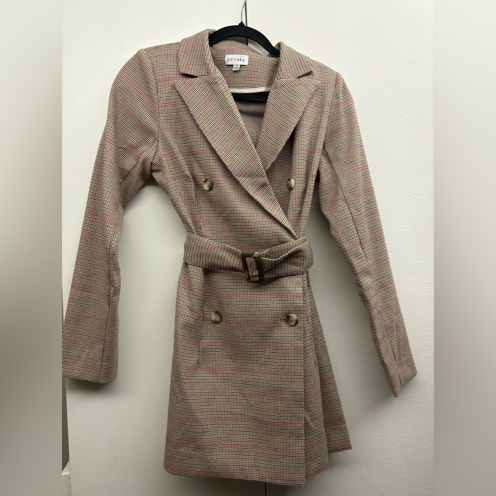 Long sleeve button up dress